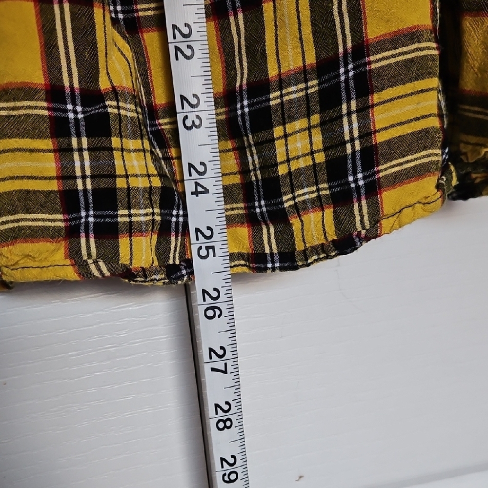 Hot Topic Yellow and Black Plaid Mini Dress - Picture 5 of 6